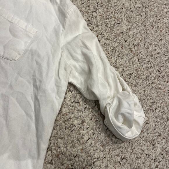 Dotori Women's Button Down Long Sleeve Shirt Sz S White Clasic Casual Capsule - Picture 3 of 7